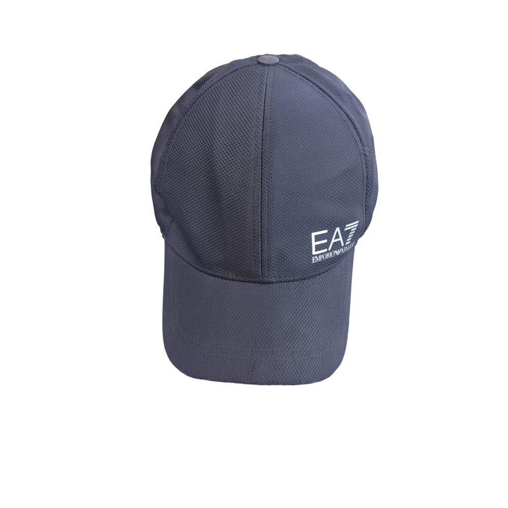 EA7 Emporio Armani Mens Baseball Cap Dark Gray Mesh Logo Hat Adjustable